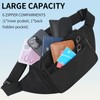 Bumbags for Ladies Women Men Fashion Bum Bag with 6