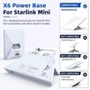 XTAR X6 Swappable Battery Power Base for Starlink Mini,Foldable Stand,