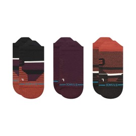 Stance Unisex Cavern Mid Tab 3-Pack Wine Medium