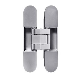 TamBee Invisible Hinge Hidden Door Hinges - Silver, Zinc Alloy, Concealed, 3 Way Adjustable for Hidden Door, Bookcase Door and Secret Doors 6 Inch (1 Hinge)
