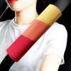 QZXIAOGU 2Pcs Suede Universal Car Seat Belt Pads Cover Compatible