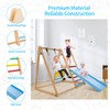 Triangle Climbing Toys for Toddler Indoor Play Gym with Swing,Climber,