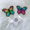 Celamirio Iridescence Butterfly Stickers Disposable Nipple Covers 2 Pairs