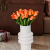 HOMESEASONS Light Up Artificial Tulip Bouquet Tulip Lamp Artificial Flower