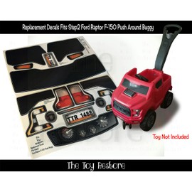 Toy Restore Replacement Decals Stickers fits Step2 Ford Raptor F150 Newer Model Push Car