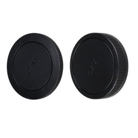 JJC Housing Cap + Rear Lens Cap for Canon EF-M Mount Mirrorless Cameras M M6II M6 M5 M3 M2 M50II M50 M10 M200 M100 & Canon EF-M Mount Lens (1 Set)