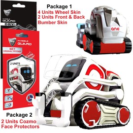 IPG for Cozmo Robot Face Screen Guard Decoration KIT Include Wheels&Body Set 7 Units Decals+2 Units Screen Protector (Red Pearl)