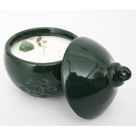 Fuwu, APAPACHO velas aromaticas decorativas para halloween Calabazas y calderos velas decorativas para dia de muertos hechas a mano (Esfera verde cera