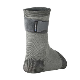 Rehband Ankle Brace, 1 Piece, Knitted Ankle Support, Ankle Stabilization for Sports & Everyday Life fits in shoes, high comfort, Colour:Grey, Size:Small