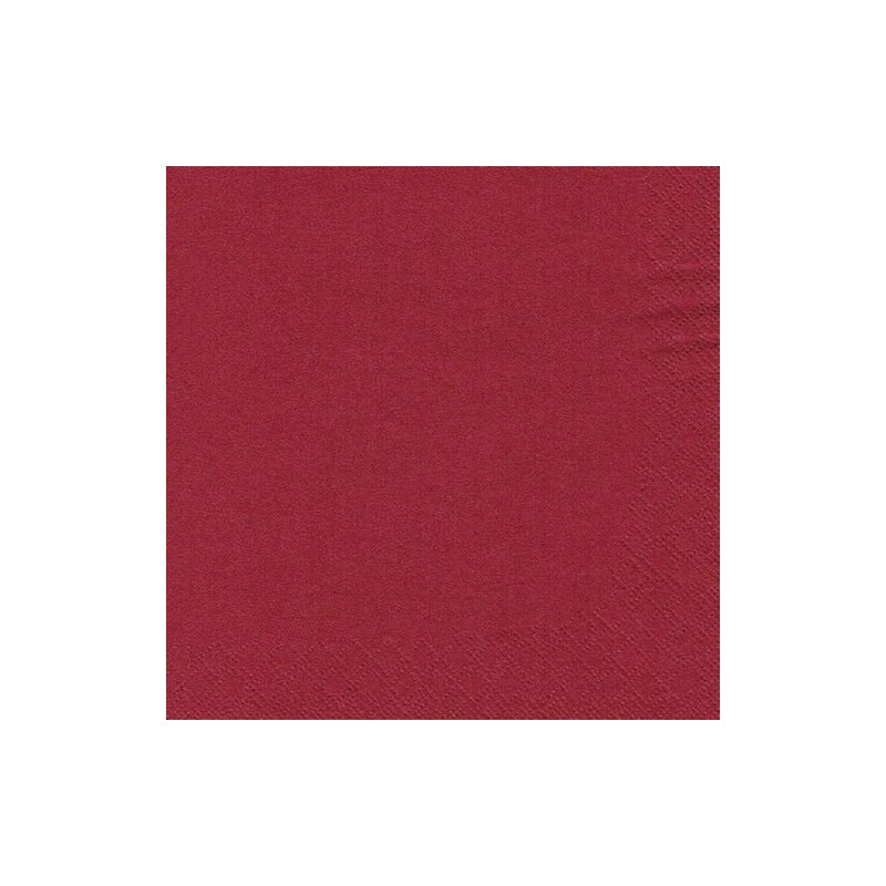 Papstar Servietten/14223 33x33cm bordeaux 1/4 Falz Inh.50