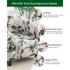 CRFATOP 2 Piece Club Chair Slipcover Stretch Barrel Chair Covers
