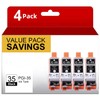 NEXTPAGE PGI-35 Black Ink Cartridges Replacement for Canon 35 36