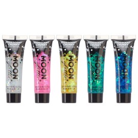 Moon Glitter - Glitter Gel 12 ml - Glitter Face Paint Set with 5 Colours