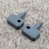 ULEIVA Replacement Key 2 x Grey Compatible with Synology NAS