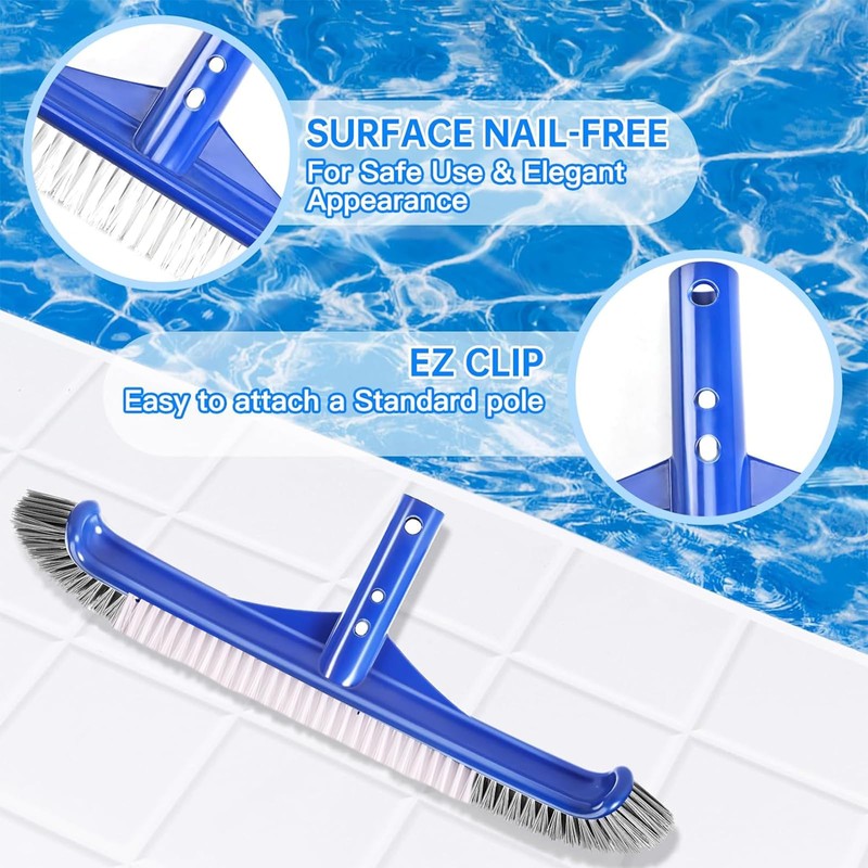 45 cm pool brush, pool cleaning brush, for cleaning pool