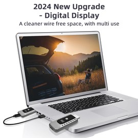 sunmeg Wireless HDMI Transmitter and Receiver 4K Decode 1080P Output Plug & Play 2.4G/5G Wireless HDMI Extender Kit Portable for Streaming Video and Audio to Monitor from Laptop/PC/Projector