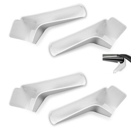 yorpyep 4 PCS RV Rain Gutter Spouts, Keeps Car Roof Dry Drainage Aid Tool, Perfect Fit Rust-proof Roof Gutter, Universal for Most RVs and Camper Modification Accessories (White)