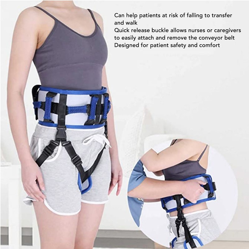 Transfer Gait Belt with Handles Quick Release Buckle Elderly Patient