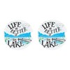 Car Cup Holder Coasters, Life is Better at The Lake