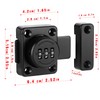 Cabinet Combination Latch,Chumiug Portable 3-Digit Password Hasp Latch Lock,Cabinet Door