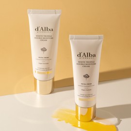 Dalba 화이트 트러플 더블 모이스처 크림 60ml + 60ml / 촉촉수분 세럼+쫀쫀보습 크림의 황금비율 White Truffle Double Moisture Cream 60ml + 60ml / Golden Ratio of Dewy Hydrating Serum + Plumping Moisturizing Cream