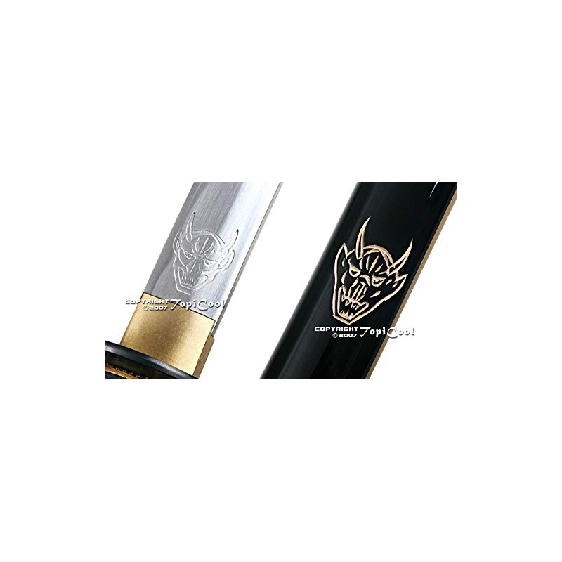 Munetoshi Handmade Kill Bill Bill's Samurai Katana Sword w/Stand &