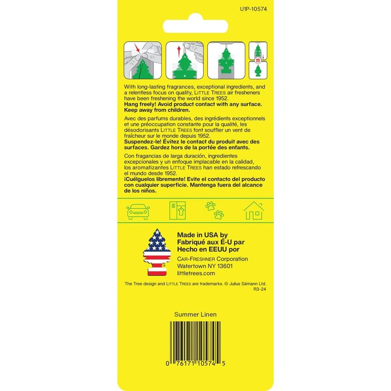 LITTLE TREES Car Air Freshener | Hanging Paper Tree for