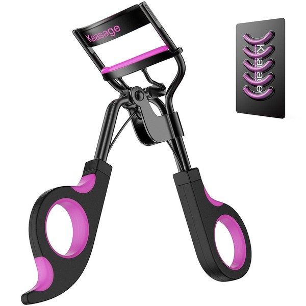 Kaasage Kaasage Eyelash Curler with Pads, Lash Curler with 5