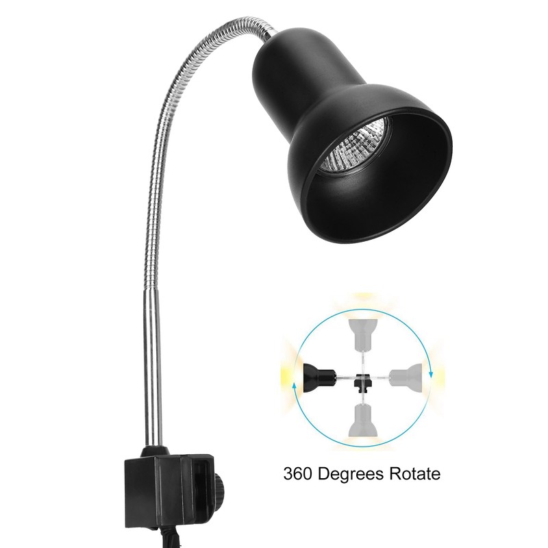 25W Reptile Heat Bulb Clamp Light Set 360 Degree Rotation