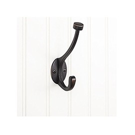 Elements YD60-550DBAC Double Wall Mount Decorative Hook, Brushed Oil Rubbed Bronze