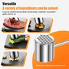 5PC 1.1Lb Dual-Side Meat Tenderizer Hammer, Heavy Duty Mallet with