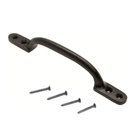 Dzina Hot Bed HandleHot Bed Handle 150mm Black Black Japanned Pack of 1