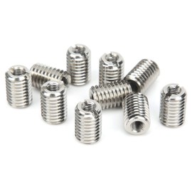 10pcs Self Tapping Thread Insert, Insert Slotted Nut for Mechanical Equipment Other Manufacturing Fields