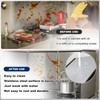 Tylulikaty 3 Sided Splatter Guard,Foldable Stainless Steel Oil Splatter Screens