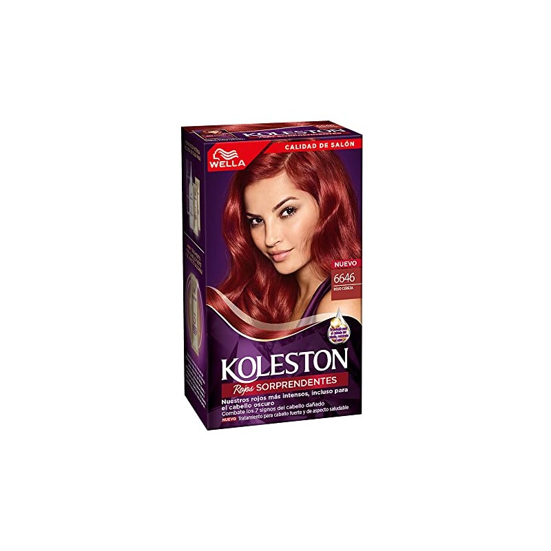 Koleston Tinte Permanente 6646 Rojo Cereza, 70 ml - Paquete