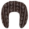 Linseed Neck Pillow with Chambers Flower Brown - Linseed Cushion