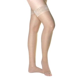 Rex Fit Anti-Slip Lace Stockings with Toe Large Size Medium Beige Class II 20-30mmHg 2753