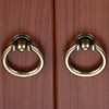 Mgoodoo 10Pcs Vintage Bronze Cabinet Knob Drawer Pull Ring Hardware