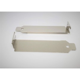 Connectors Pro - 25-Pack PC Computer Low Profile Back Expansion Slot Cover, L Blank Stainless Steel Bracket,