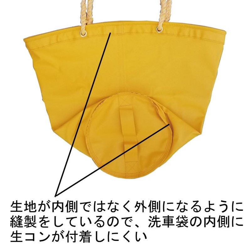 Car Wash Bag, Wash Bag, Yellow Fabric, Standard Type, For