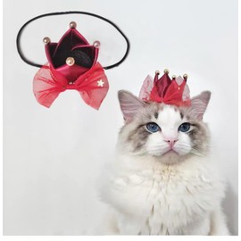 Elegant Crown Hat for Small Pets Crown Party Decorations Party Costume Outfit Accessories for Cats Kitten Small Dogs Rabbits