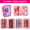 Cerdá Gabby's Dollhouse 3 Tier Large Pencil Case Multi Compartment