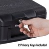 SentrySafe Fireproof Money Safe with Key Lock, Black Lock Box