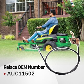 RydSuns Lawn Mower Throttle Midz Control Cable Compatible with John Deere Z860A Z960A Z960M Z960R Z970A Ztrak Push Pull Cable Replaces AUC11502