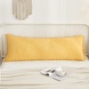 Yellow Body Pillow Cover Boho Body Pillow Cover Ginger Yellow