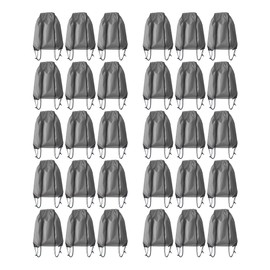 JohahaTim - Mochila con cordón y cordón a granel, para hacer ejercicio, gimnasio, deportes, viajes, yoga, bolsa con cordón, Gris, 42 x 34 cm / 16.54 x 13.39 inchs, Color sólido