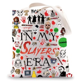 MYSOMY Horror Characters Tote Bag Pennywise & Michael & Chucky Gift Series Killer Shoulder Bag, Horror Green Uk