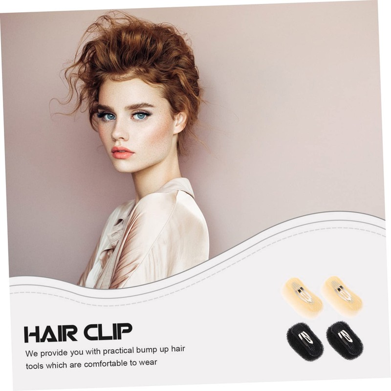 FRCOLOR 4sets Hair Styling Tool Hair Pad Clip for Women