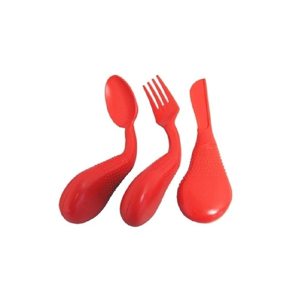 Easy Grip Utensils by LIBERTY Assistive - Easy Grip Set of Utensils: Fork, Knife, and Spoon - Adaptive Eating Aids for Users with Arthritis or Limited Dexterity