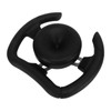 277mm Racing Steering Wheel with 135mm Adapter Black PU Universal